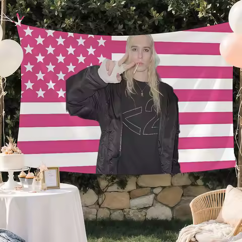 Singer 2hollis Star flag Custom Camping Garden Decor Party Backdrops Wall Art Family Gifts