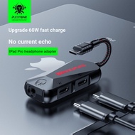 PLEXTONE PLEXTONE GS1 Converter SB-C Type-C Fast Charge 60w Three-in-One 3.5 Game Mobile Phone Sound