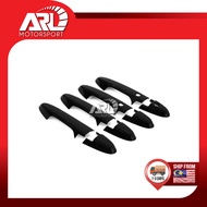 Honda City GM6 T9A 6th Gen Door Handle Cover Chrome Carbon Protector Trim For City GM6 (2014-2019) A