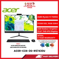 ACER-C24-2G-R57430U-AMDRYZEN5-7430U,16GBR4,512GBSSD,23.8"FHD,AMDRADEON,W1164,3YRS,H&S