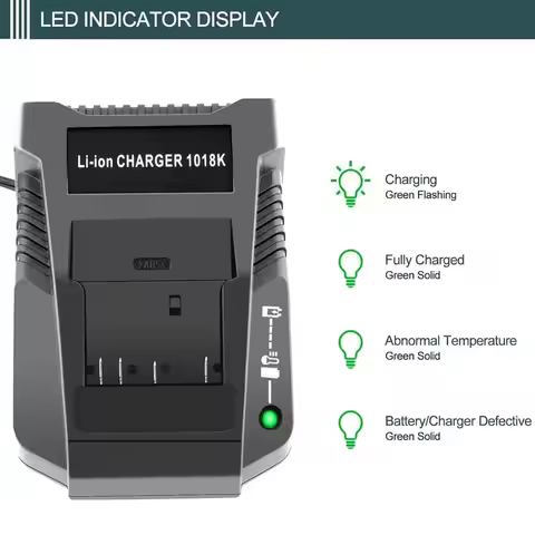 3A Battery Charger For Bosch Li-Ion 14.4V 18V Battery Bat609 Bat609G Bat618 Bat618G Al1860Cv Al1814C