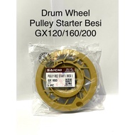 MESIN Pulley Starter GX160 Drum Wheel Saichi GX 120 GX 200 GX 220 Pulley Slah Selah Crank Machine Ir