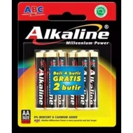 Battery Stone/battery/batere/batre alkaline AA/A2 4+2 Contents 6pcs