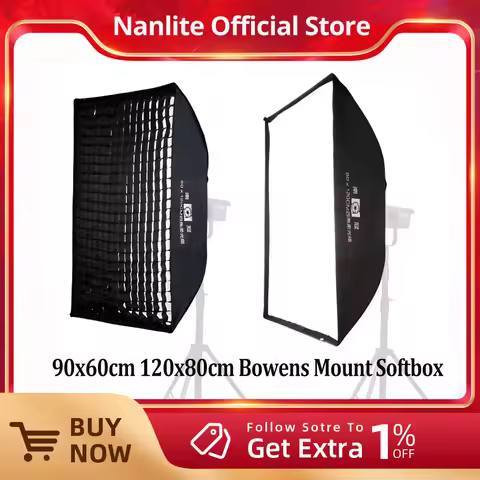 Nanlite Nanguan 90x60cm 120x80cm Bowens Mount Softbox for FS Series photographic light FS-300C FS-60