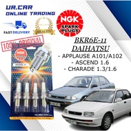 DAIHATSU APPLAUSE A101 / A102 ,  ASCEND 1.6 ,  CHARADE 1.3 / 1.6 BKR6E-11 NGK SPARK PLUG 100% ORIGIN