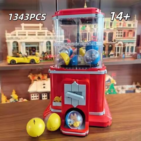 2025new 1343PCS 21358 Vending Mechine Building Blocks Classic Creative Coin Construction Bricks Mode