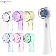 CAPPRICE 4PCS Toothbrush Heads Dustproof Cover, Plastic Transparent Electric Toothbrush Caps, Travel