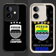 R7 Persib Casing for Realme 14 14T 14X C35 C31 OPPO A79 Narzo 50A Prime 5G Black and White