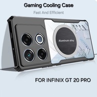 (Cooling Case) Infinix GT 20 Pro Cooling Case GT 10 Pro 5G TPU/ | MagSafe Gaming Case Fan Heat Wirel