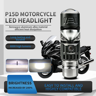 Mini Lens BA20D H6M P15D H4 LED Bulb Moto Headlight Headlamps Fog Lamp White Hi Low Beams 12V Motorc