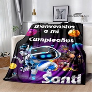 3D laro - ASTRO BOT Cartoon ipininta kumot Picnic kumot Warm Flannel kumot Home bed linings kumot pa