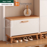 Homedoki Rak Sepatu / Lemari Sepatu Kayu /  Lemari Kabinet Kayu Minimalis / Rak Sepatu Kayu / Shoes Cabinet