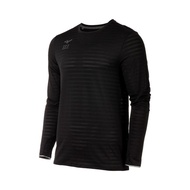 Mizuno Men's Alpha Eco Running Long Sleeve T-Shirt, Black, L