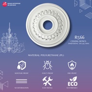 R566 CEILING ROSES MINIMALIST DESIGN | HIASAN CEILING | CEILING CENTRE ROSE | MATERIAL PU