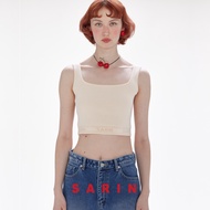 Sarin ลด30% Minnie Croped knitwear เสื้อครอปลายทอ SARIN