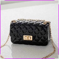 Mumu(a$4006*m'Korean-WCuteALadiesZJellyMChainsSlingRBag Women Bags
