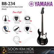 YAMAHA BB-234 4-Strings Beyond Classic Solid Alder Body Electric Bass Guitar (Black) (BB234)