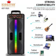 KENLEI KINGSTER KST-6602 Double Portable Wireless Speaker bluetooth Speaker Free Wireless Mic