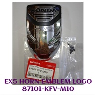 100% ORIGINAL BSH HONDA EX5 HIGH POWER DREAM HORN EMBLEM LOGO 87101-KFV-M10 DEPAN HON LOGO CHROME