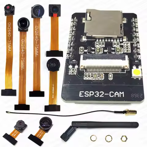 ESP32 CAM with OV2640 Camera Module Kit 8MB PSRAM 2.4G WIFI 3dbi Antenna 66 120 160 Degrees 650nm 85