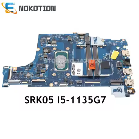 NOKOTION For DELL Vostro 15 3501 3500 laptop Motherboard SRK05 I5-1135G7 CPU CN-0RYXFP 0RYXFP RYXFP 