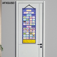 [AFXGUSD] Visual Behavioral Routine Tool,Kids Visual Schedule Chart Calendar Communication Board Lea