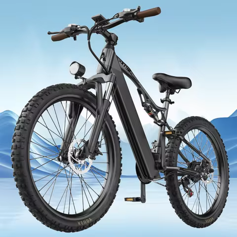 26" Electric Motorcycles Mountain E Bike for Adults, 1000W Peak Motor Ebike 26.9Mph 53.5Miles 20.5AH