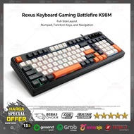Gaming Keyboard RGB Keyboard/ Rexus K98M 98-Key USB PC Membrane/ High Quality