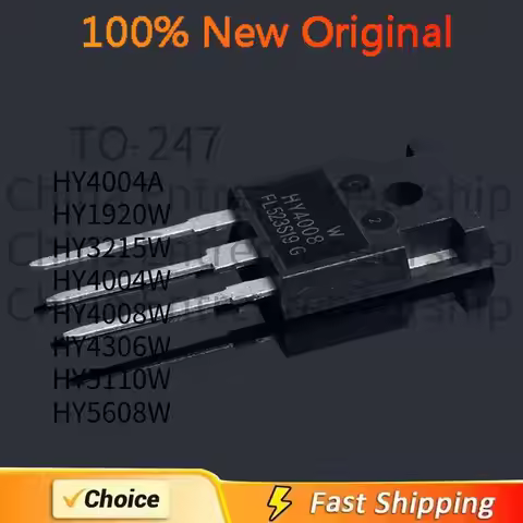 5Pcs HY3215 HY3215W HY4004A HY1920W HY4004W HY4008W HY4306W HY5110W HY5608W TO-247 IC In Stock N cha