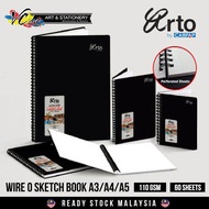 Campap Arto Weire - O PP Creative Sketch Book A3 A4 and A5 110gsm 60sheets