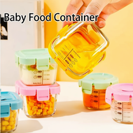 Glass Food Container Gift Set Portable Baby Food Container Heat-resistant Airtight Material