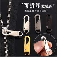 ATP PET Kepala Zip Logam Pet Bag Zipper Pull Replacement Metal Detachable Zip Head Universal Backpac