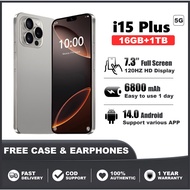 100% Original Handphone Terbaru 5G 1 Year Warranty Android 14 7.3 Inch Large Screen 16GB RAM 1TB ROM