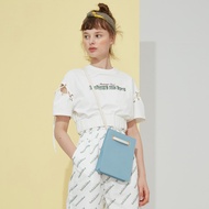 STILLWAWOO Contrast Color Double-Sided Leather Texture One-Shoulder Mini Mobile Phone Small Bag Fema