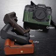 Fujifilm XT4 XT3 XT5  Genuine Leather Camera Case Handmade Bag Half Cover For Fujifilm XT5 XT4 XT3 X