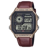 Casio Standard นาฬิกาข้อมือผู้ชาย รุ่น  AE-1200AE-1200WHBAE-1200WHLAE-1200WHD(AE-1200WHB-3BAE-1200WH