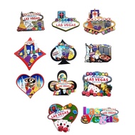 USA Fridge Magnet Las Vegas Florida Cultural Landscape Refrigerator Sticker Set Home Decoration