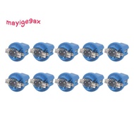 10Pcs LED Bulb Meter Dash B8-5D T5 Lamp with Holder Blue Tuning Auto Car Light
