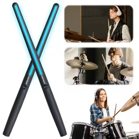 Portable Air Drum Set Air Drum Adapter Bluetooth-Compatible Virtual Drum Sticks Electronic Drum Set 