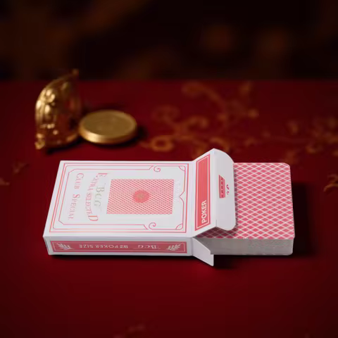 Casino Poker Magic Playing Card 52 + 2 Joker Deck Plastic Coated Waterproof Game Poker Cards 63*88mm