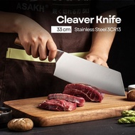 ASAKH Stainless Steel Kitchen Meat Knife 3Cr13 Rosewood Handle Cleaver Knife - SK5
