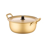 Korean Golden Xin Ramen Pot Household Small Saucepan Instant Noodles Pot Yellow an Aluminum Pot Instant Noodle Pot Korea