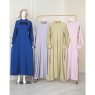 [New] Ofcourse Sana Dress Gamis Muslim Wanita Bahan Armani Silk Polos