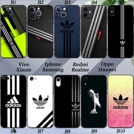 Fashion Art Adidas Silicone Soft Cover Camera Protection Phone Case Apple iPhone 6 6S 7 8 SE PLUS X XS