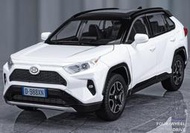 「車苑模型」嘉業  1:24  Toyota  RAV4 聲光SUＶ迴力開門