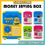 💰Piggy Bank💰 Cartoon Kids Tabung Password Saving Box ATM Toys Kid Saving Box PIggybank ATM Saving