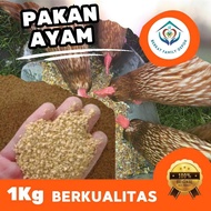 Repack PAKAN AYAM Pur ayam Buras tanpa AGP (1KG)