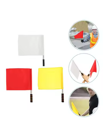 Hand Flag Traffic Safety Flag Sports Referee Flag Athletics Training Flag Performance Informant Offi