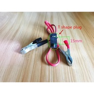 T type Battery Charger Lead,Charger Wire For 650W 1KW Gasoline Generator Part TG950 ET950 ET650 elec
