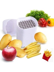 1入組馬鈴薯和薯條切片機一步法切片切割蔬菜和水果切片器廚房工具